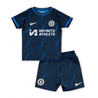 Billiga Chelsea Barnkläder Borta fotbollskläder till baby 2023-24 Kortärmad (+ Korta byxor)